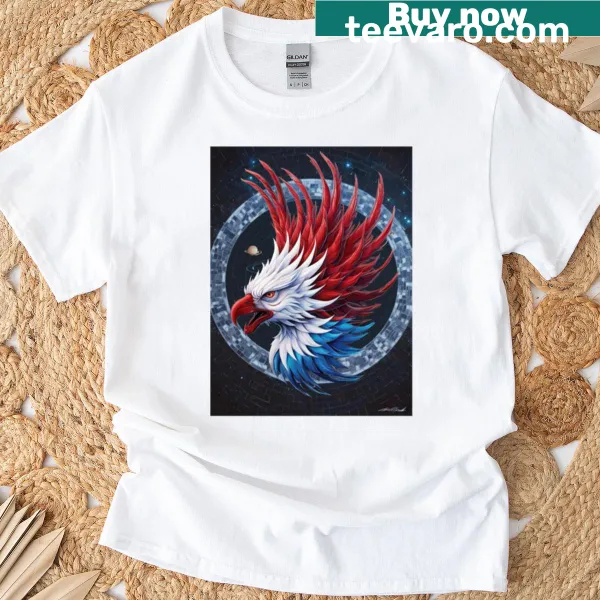 Striking T-shirt featuring a powerful phoenix design.