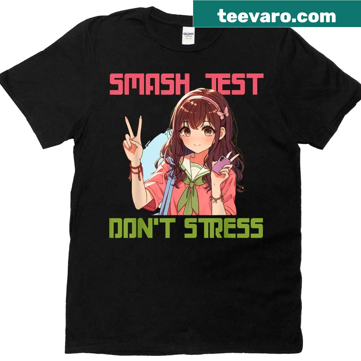 Funny retro Don't Stress Testing Day t-shirt for teachers and students — on a men's t-shirt