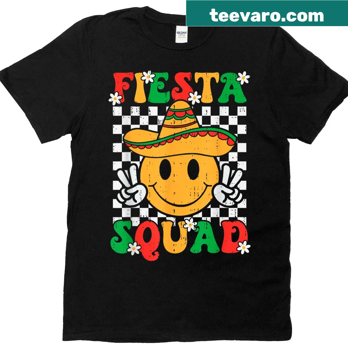 Playful Cinco de Mayo design on a kids' T-shirt — on a men's t-shirt