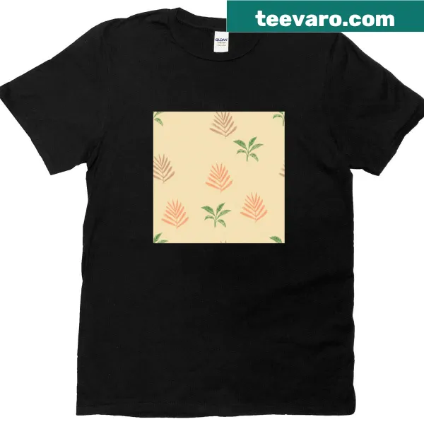 Artistic background pattern design on a casual T-shirt