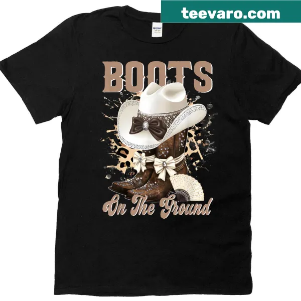 Western-themed T-shirt featuring fun typography about line dancing