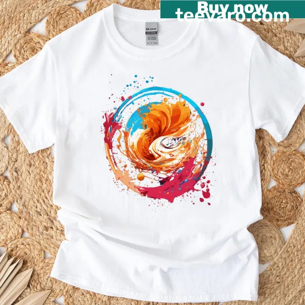 Contemporary T-shirt with the phrase 'Dynamic Flux' in modern typography