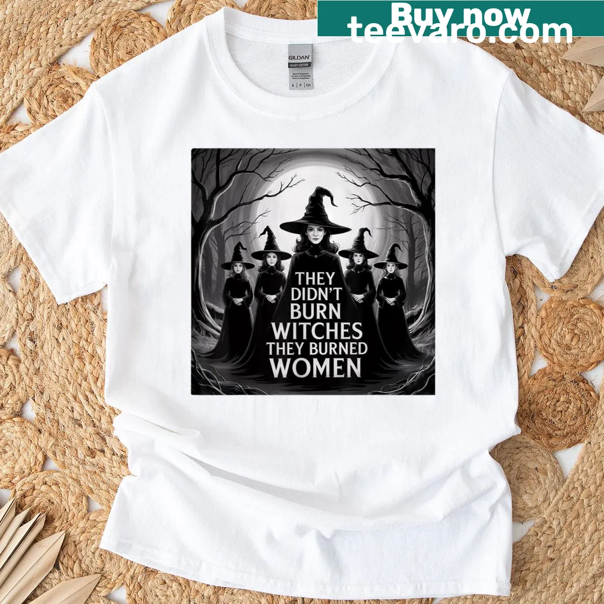 Powerful feminist statement on a casual T-shirt design — on a men's t-shirt