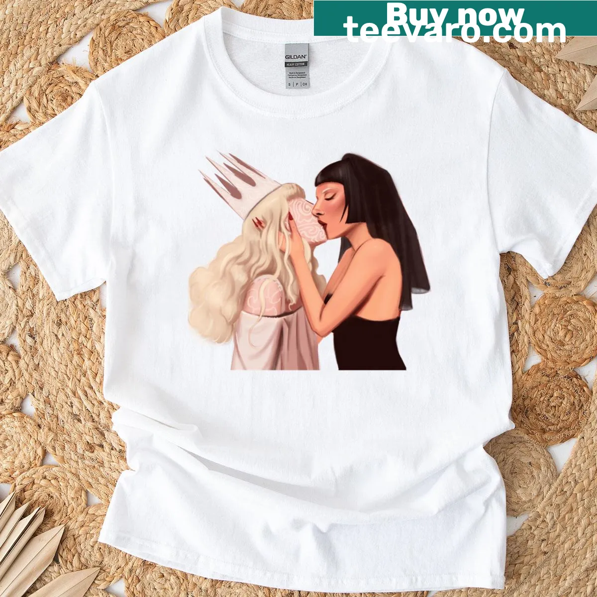 Funny festival-themed Ga-chella t-shirt with playful text design — on a men's t-shirt
