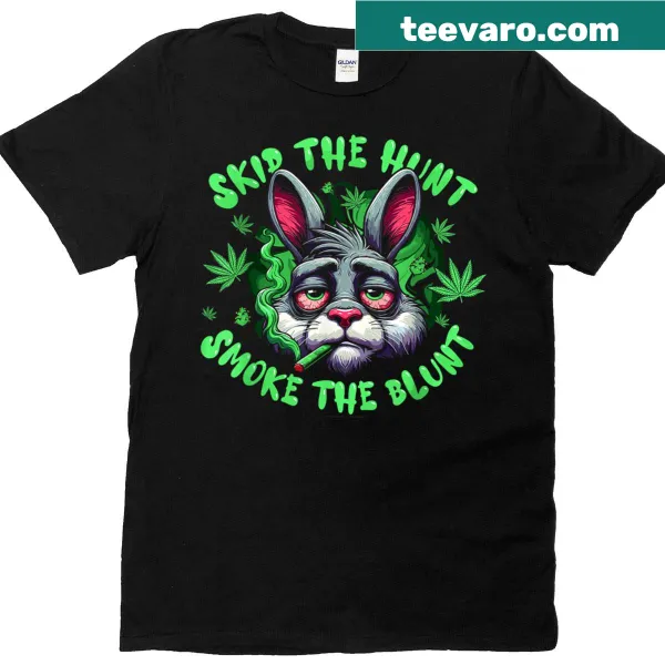 Funny Easter T-shirt with Groovy 420 graphic