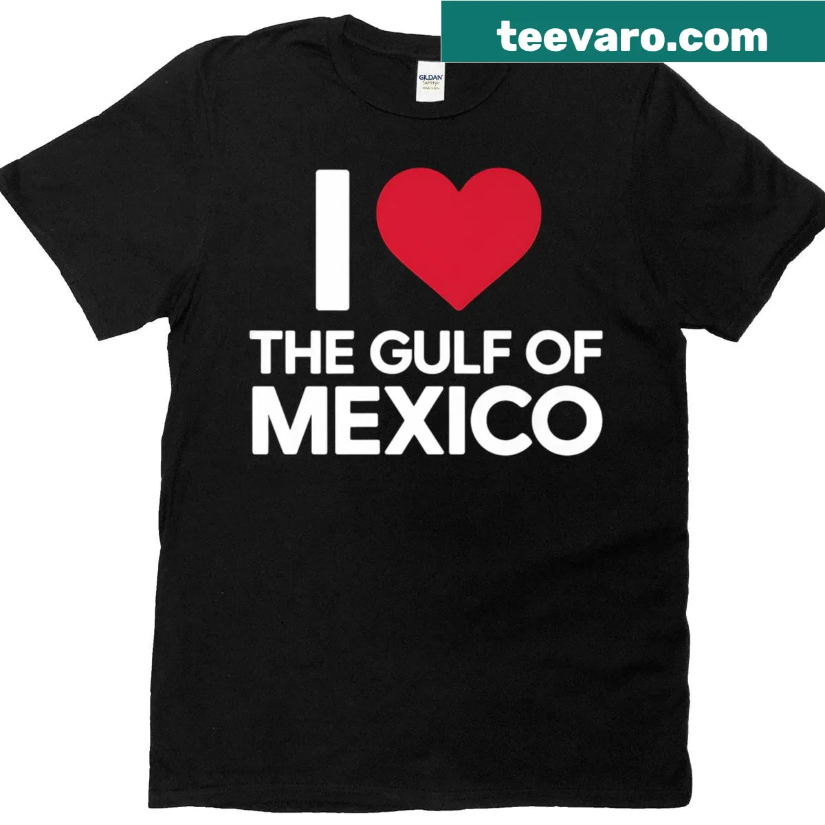 Gulf Mexico Beach T-shirt featuring summer vacation graphic — on a men's t-shirt