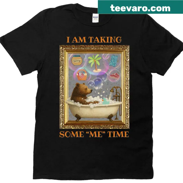 T-shirt featuring a playful graphic about taking time for oneself