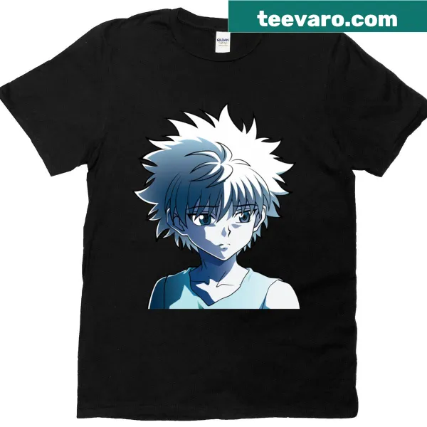 Illustration of Killua Zoldyck from anime on a t-shirt