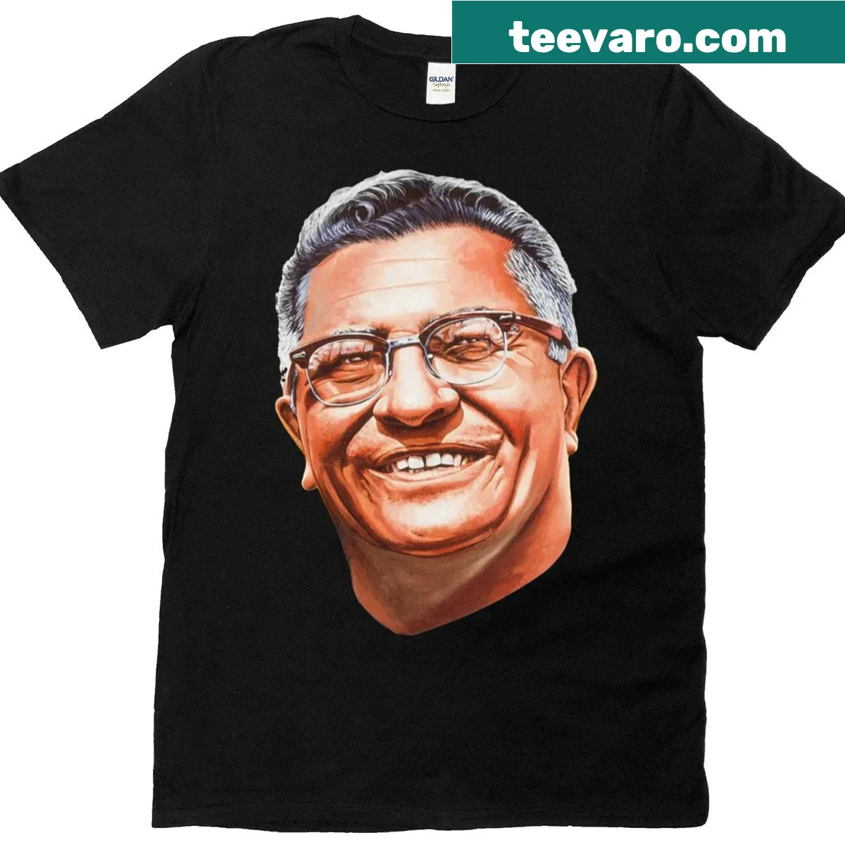 Football-themed t-shirt featuring Lombardi Time graphic. — on a men's t-shirt