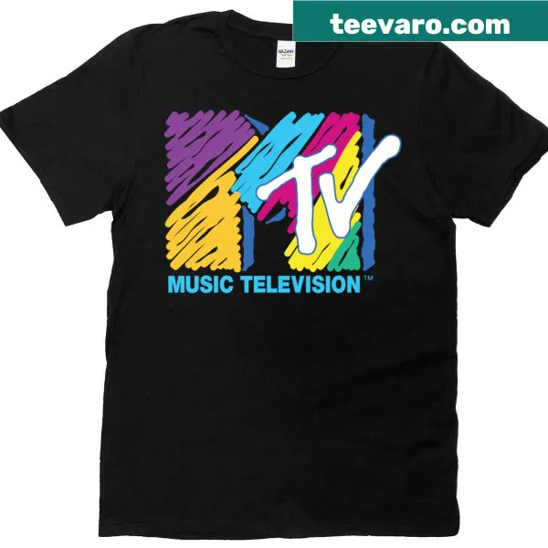 MTV logo graphic T-shirt in playful big pen style