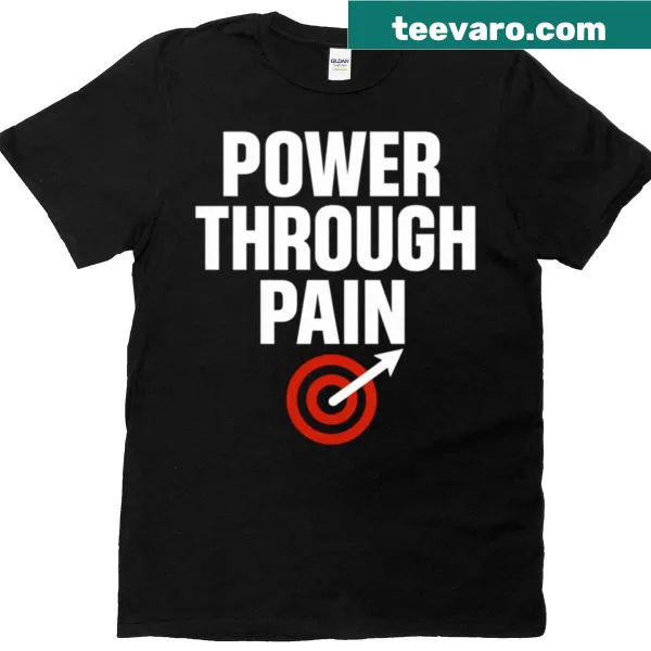 Inspirational typography on a fitness t-shirt