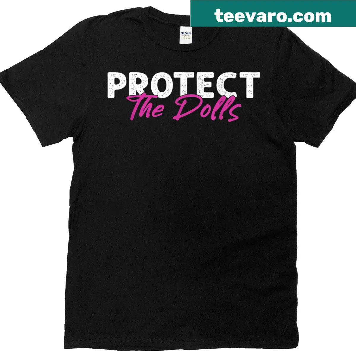 Bold graphic t-shirt with feminist queer message — on a men's t-shirt