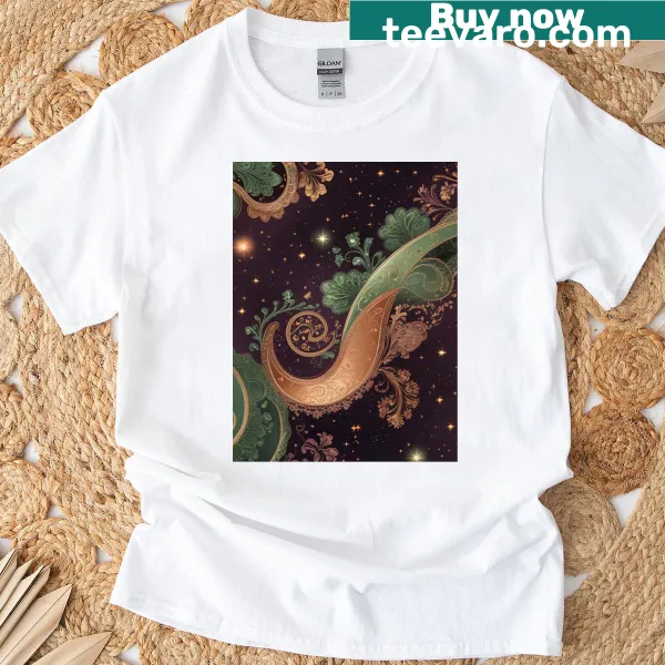 T-shirt with sophisticated line art design