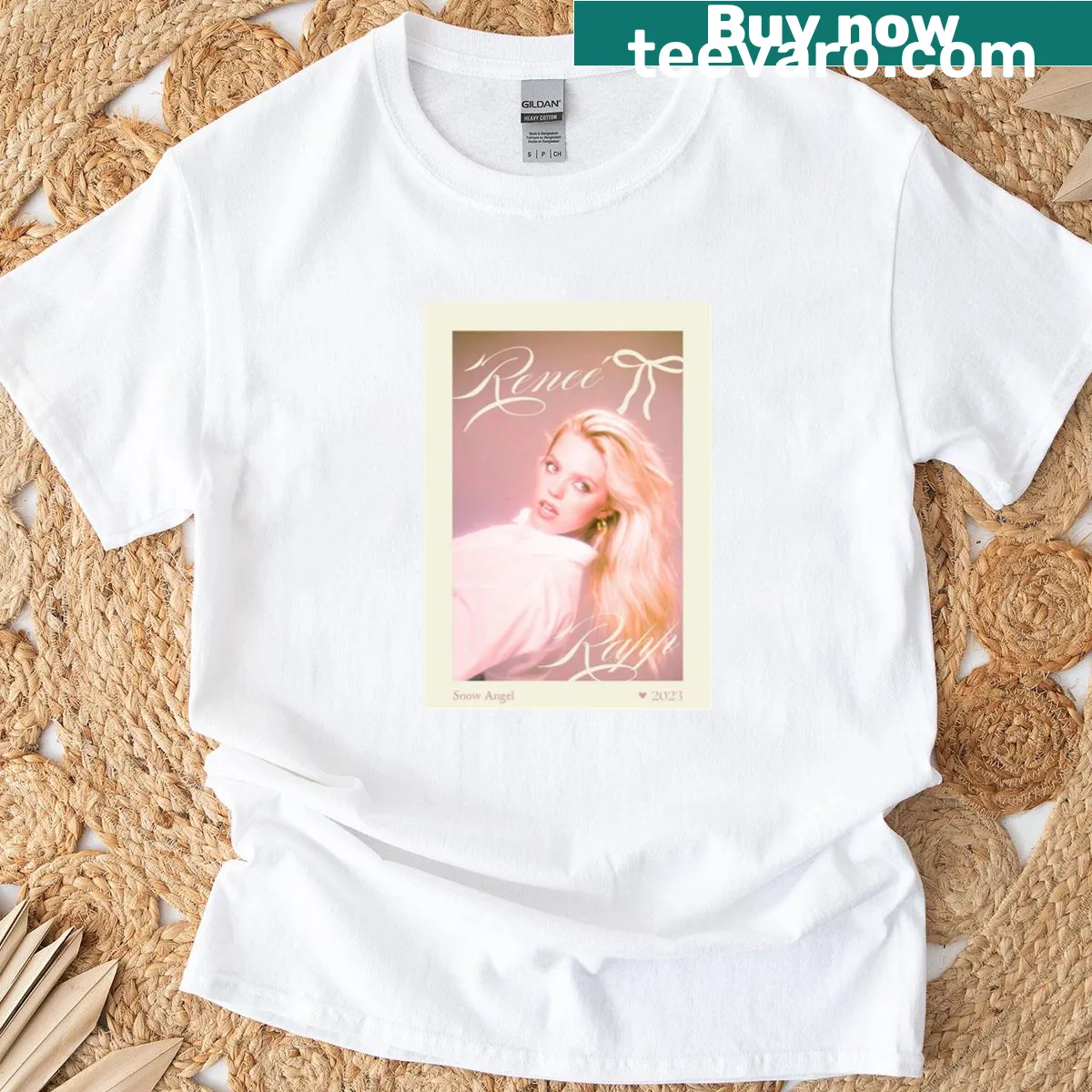 T-shirt featuring design inspired by artist Renee Rapp — on a men's t-shirt