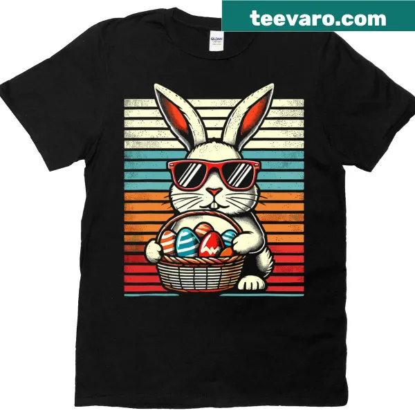 Funny retro Easter Bunny t-shirt for all ages
