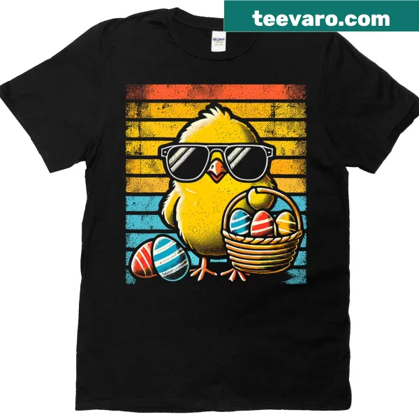 Funny retro Easter Chick t-shirt for all ages