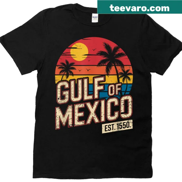 Vintage beach t-shirt featuring Gulf Of Mexico history