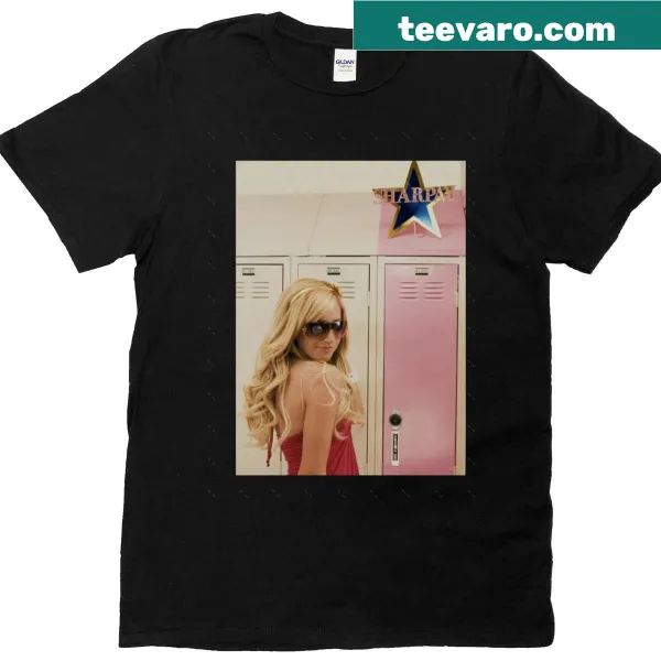Oversized T-shirt featuring a nostalgic design inspired by a character and her locker.