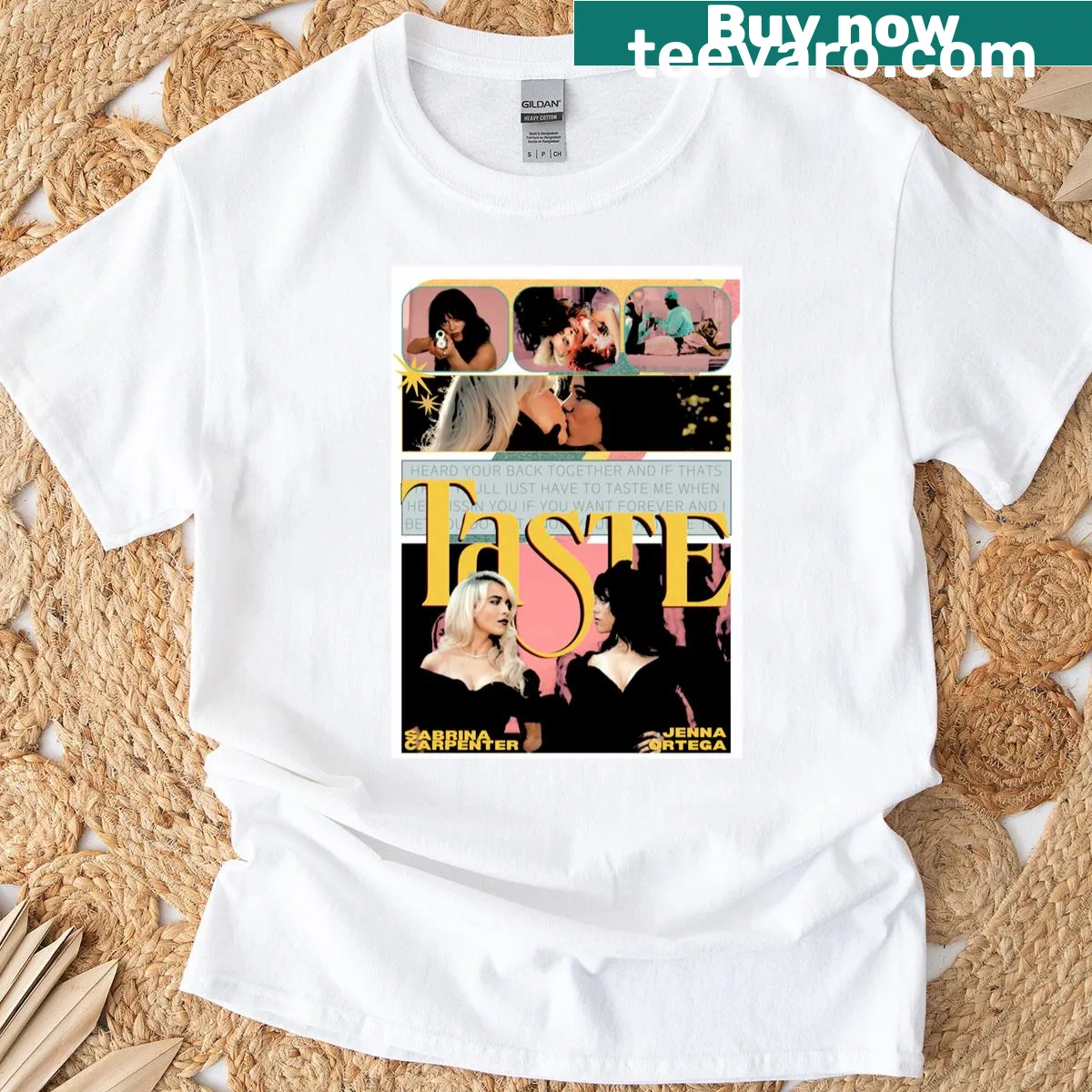 T-shirt featuring a design inspired by Sabrina Carpenter's music video — on a men's t-shirt