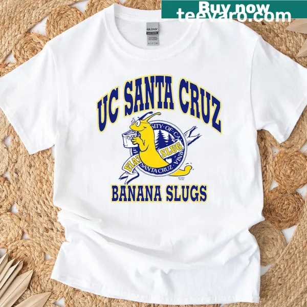 UC Santa Cruz Banana Slugs T-shirt with playful design