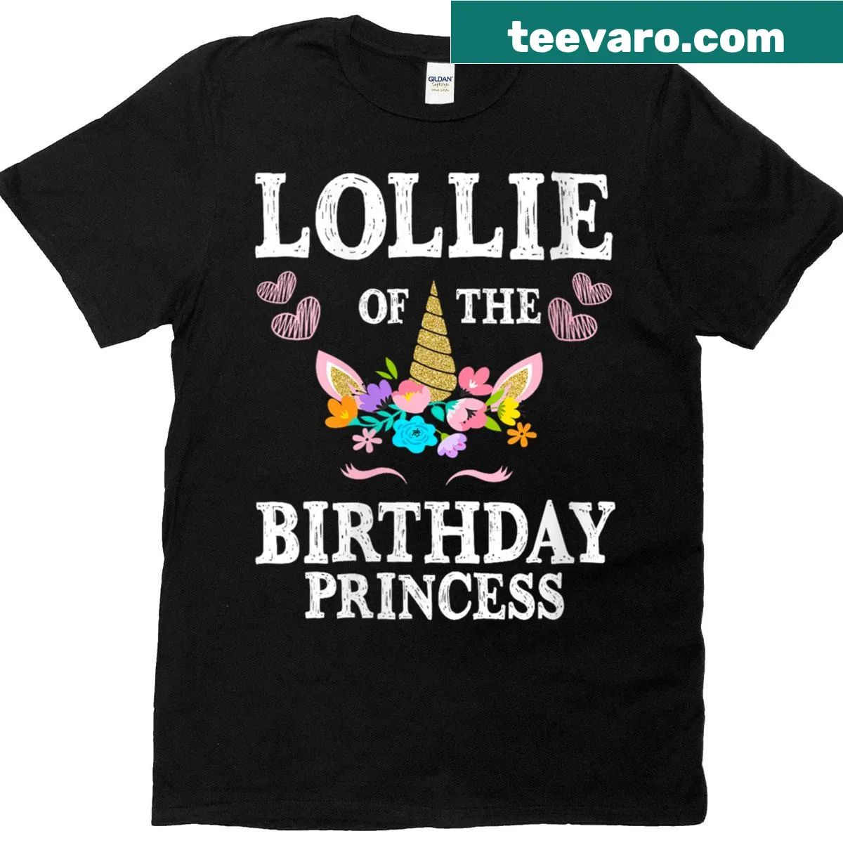 Cute Birthday Princess unicorn mom T-shirt for celebrations — on a men's t-shirt