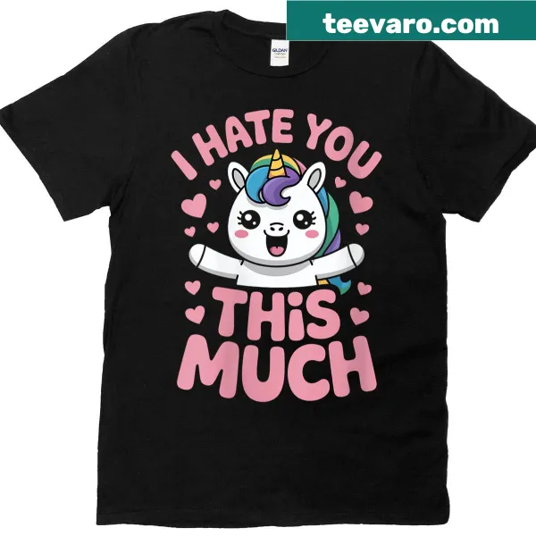 Cute unicorn graphic with a humorous sarcastic message