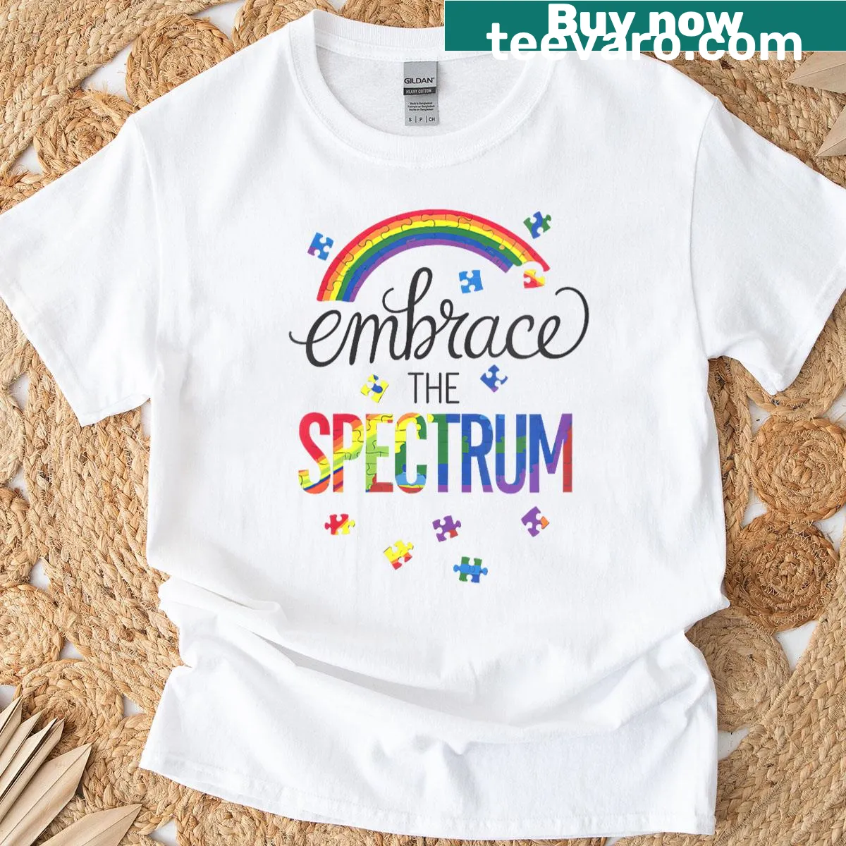 Heartwarming design promoting diversity on a T-shirt — on a men's t-shirt