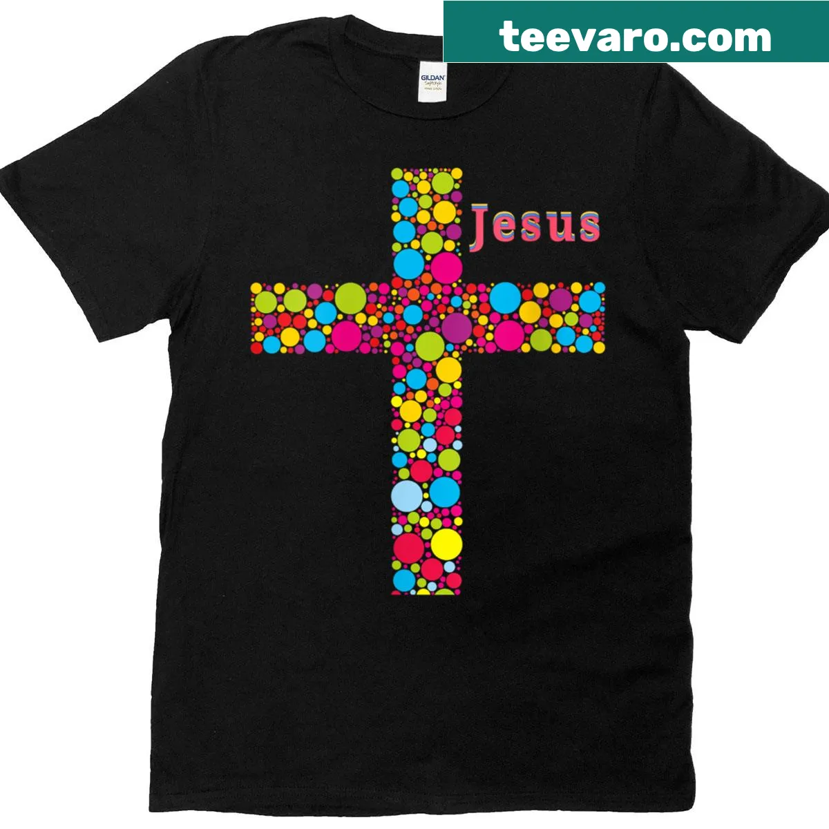 Christian T-shirt with resurrection theme for Easter — on a men's t-shirt