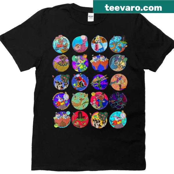 Whimsical Wonderland themed T-shirt design