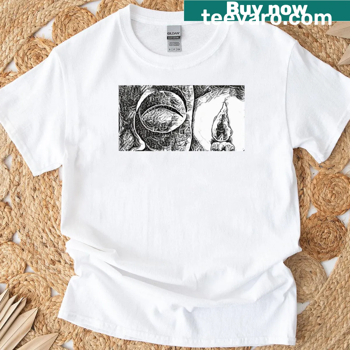 Illustrated long t-shirt inspired by Yami Shibai Season 13 — on a men's t-shirt