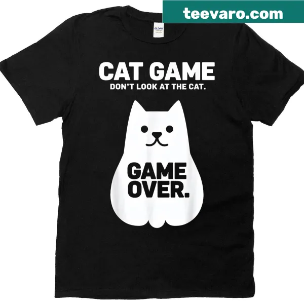 Funny cat-themed T-shirt with humorous text