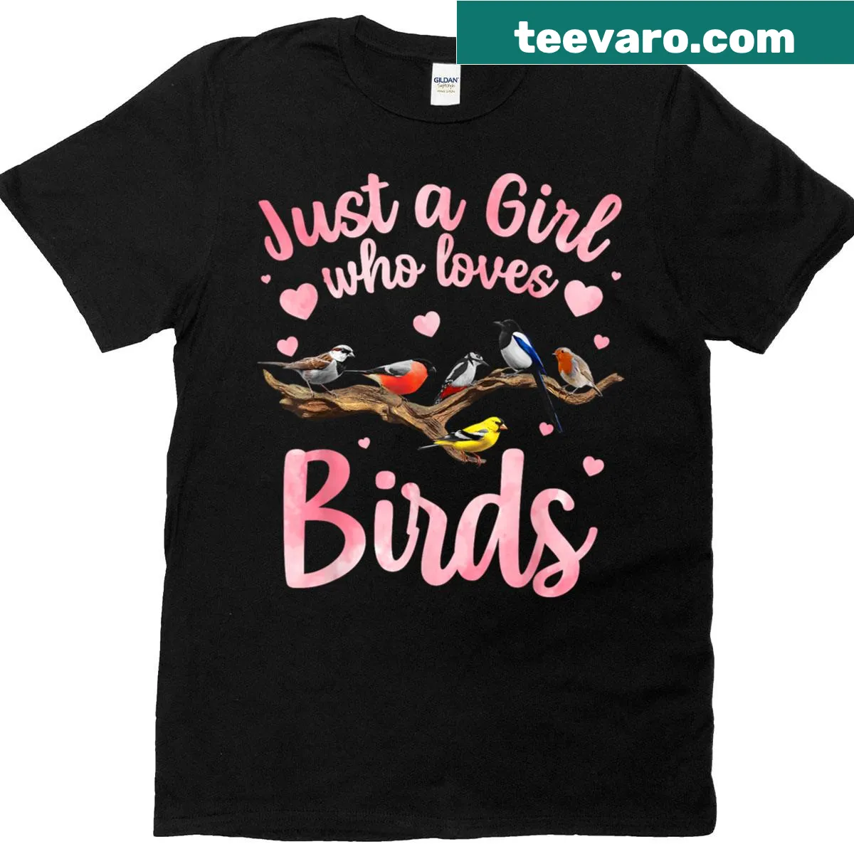 Bird themed shirt for women featuring whimsical bird graphic. — on a men's t-shirt