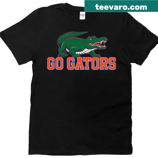 Funny T-shirt displaying 'Go Gators' design for game day