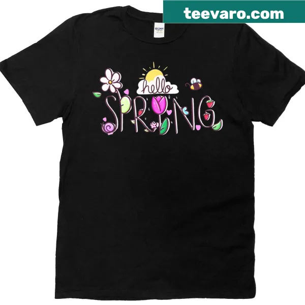 Floral Easter graphic T-shirt for plant lovers