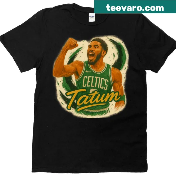 Oversized t-shirt featuring Jayson Tatum art