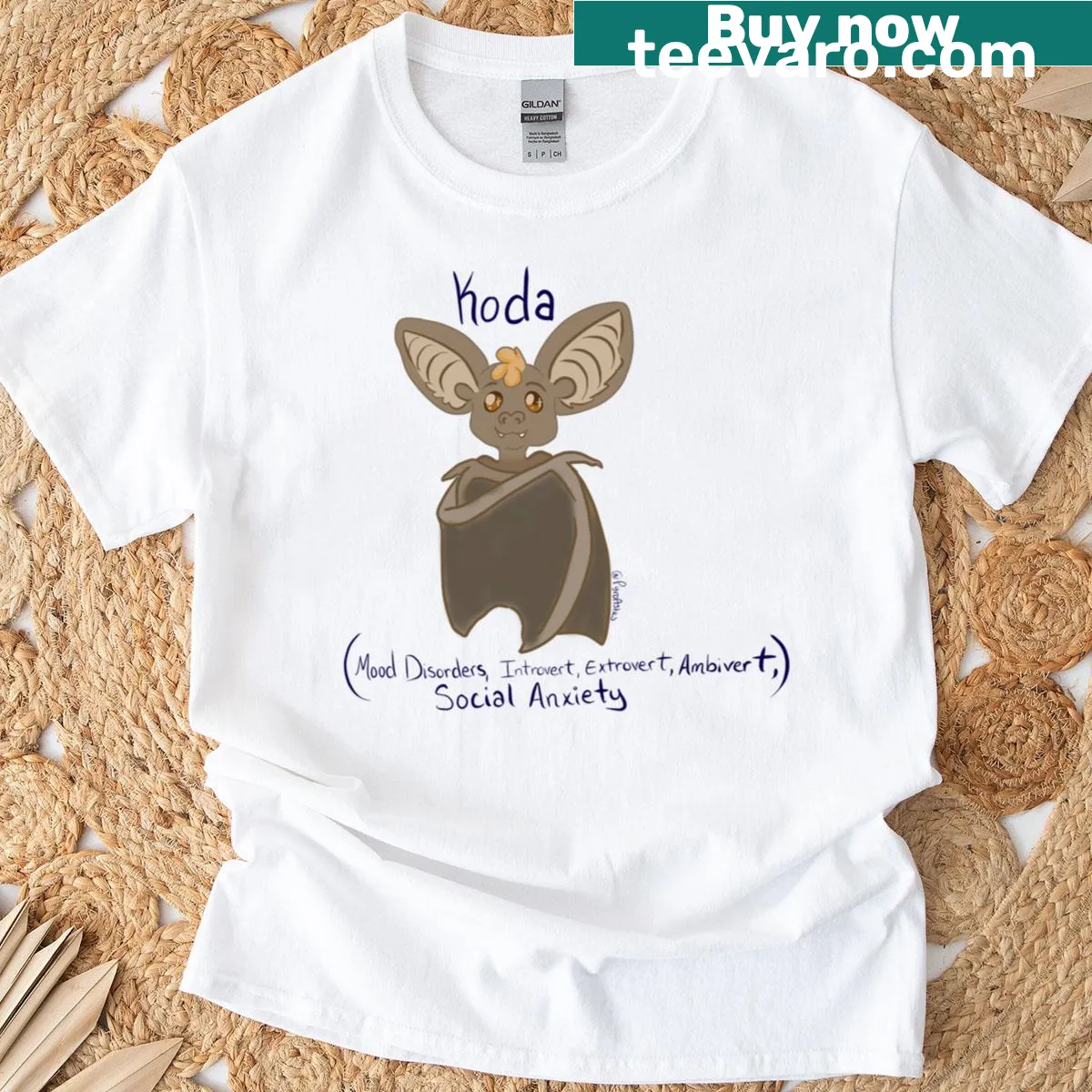 Graphic Koda T-shirt representing outdoor adventure — on a men's t-shirt