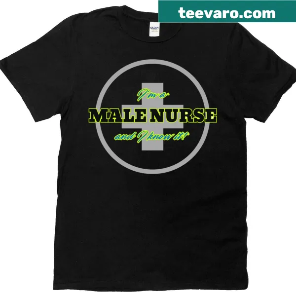 Oversized Male Nurse t-shirt with a typographic design