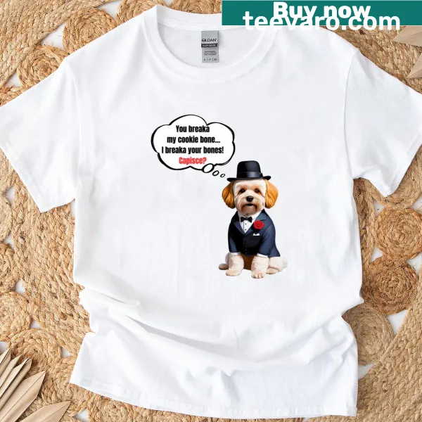 Cute Maltipoo illustration on a dog-lover t-shirt