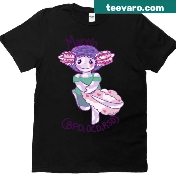 Illustrated Marvin character t-shirt for cartoon fans