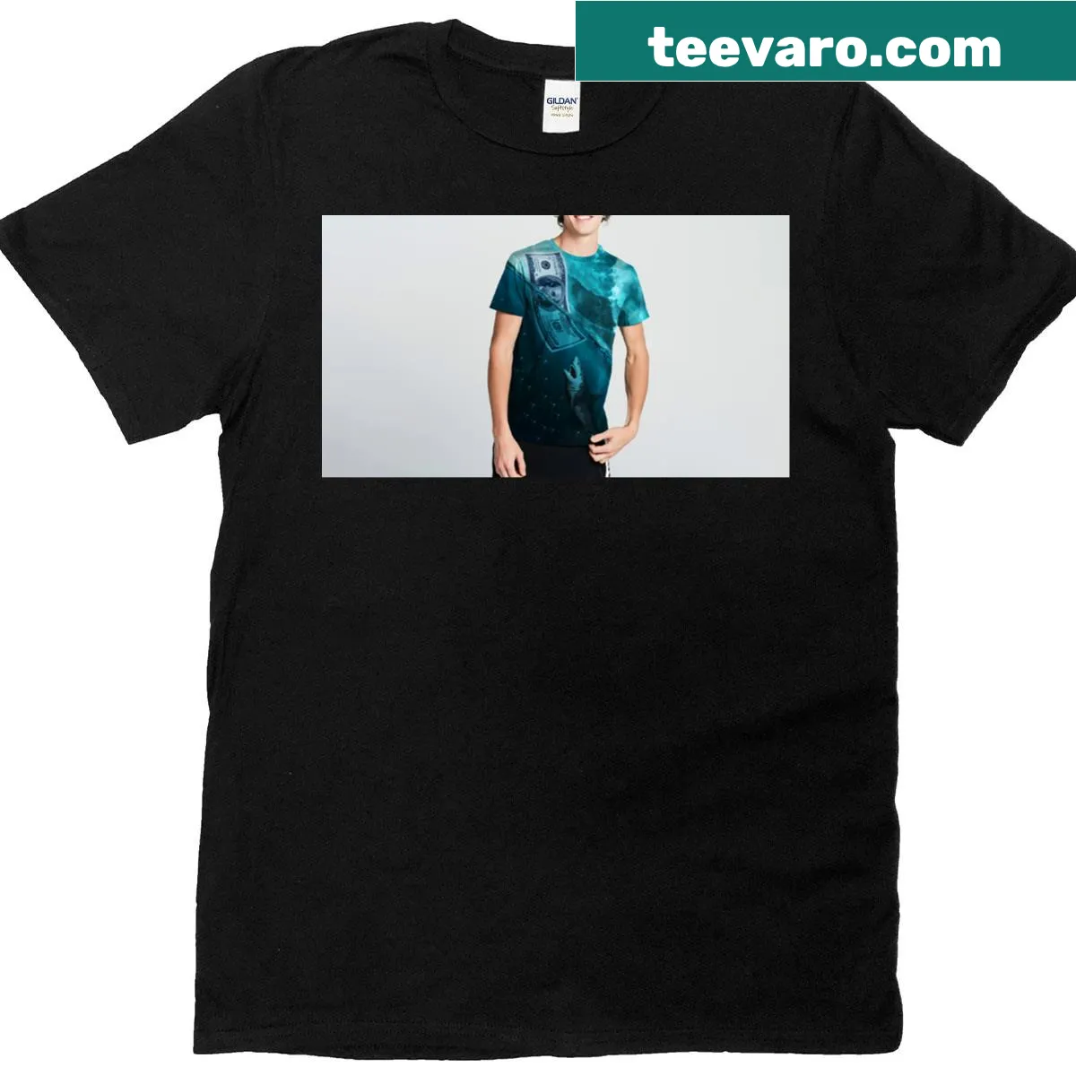 Trendy casual 3D printed T-shirt for gamers — on a men's t-shirt