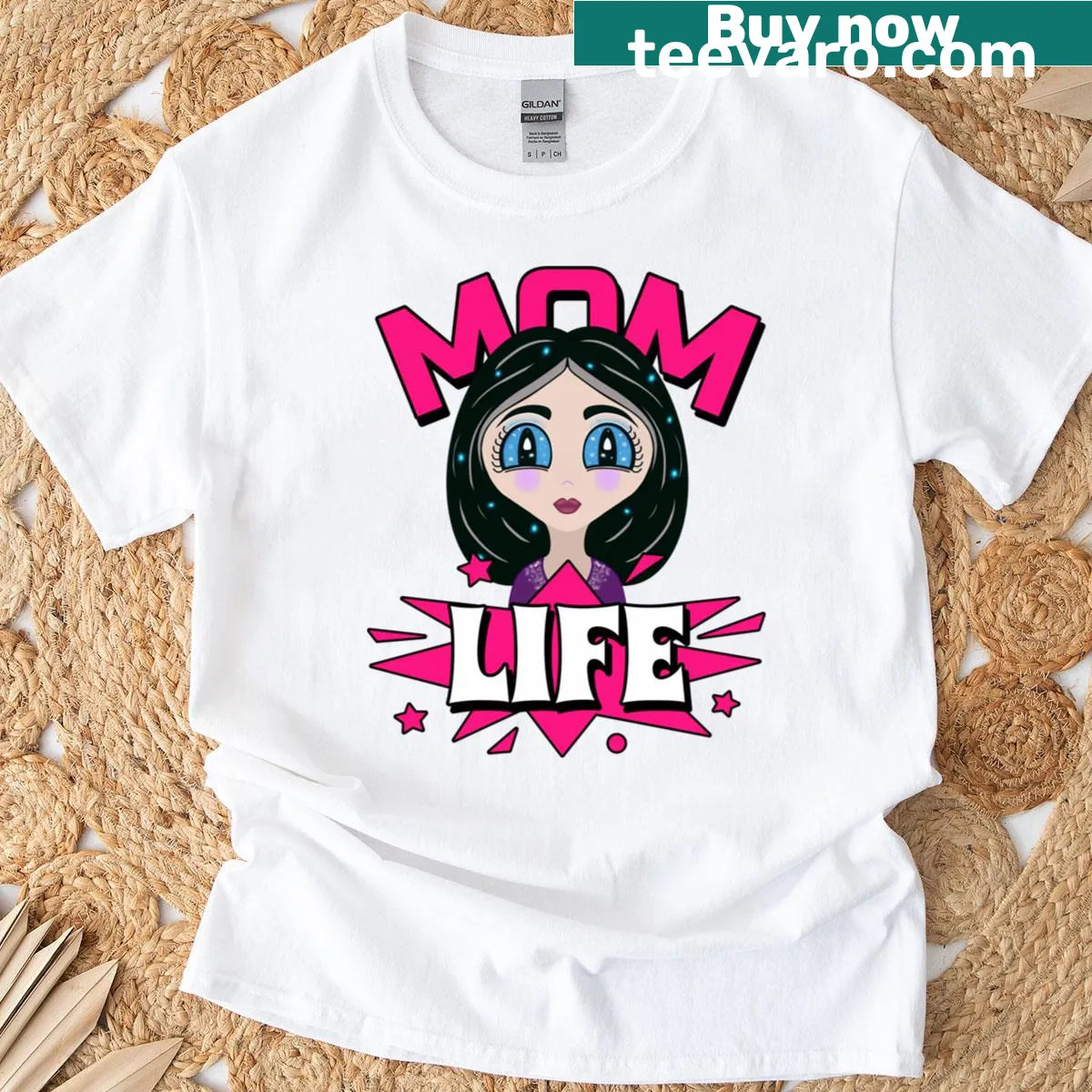 T-shirt celebrating Momlife with heartfelt message — on a men's t-shirt