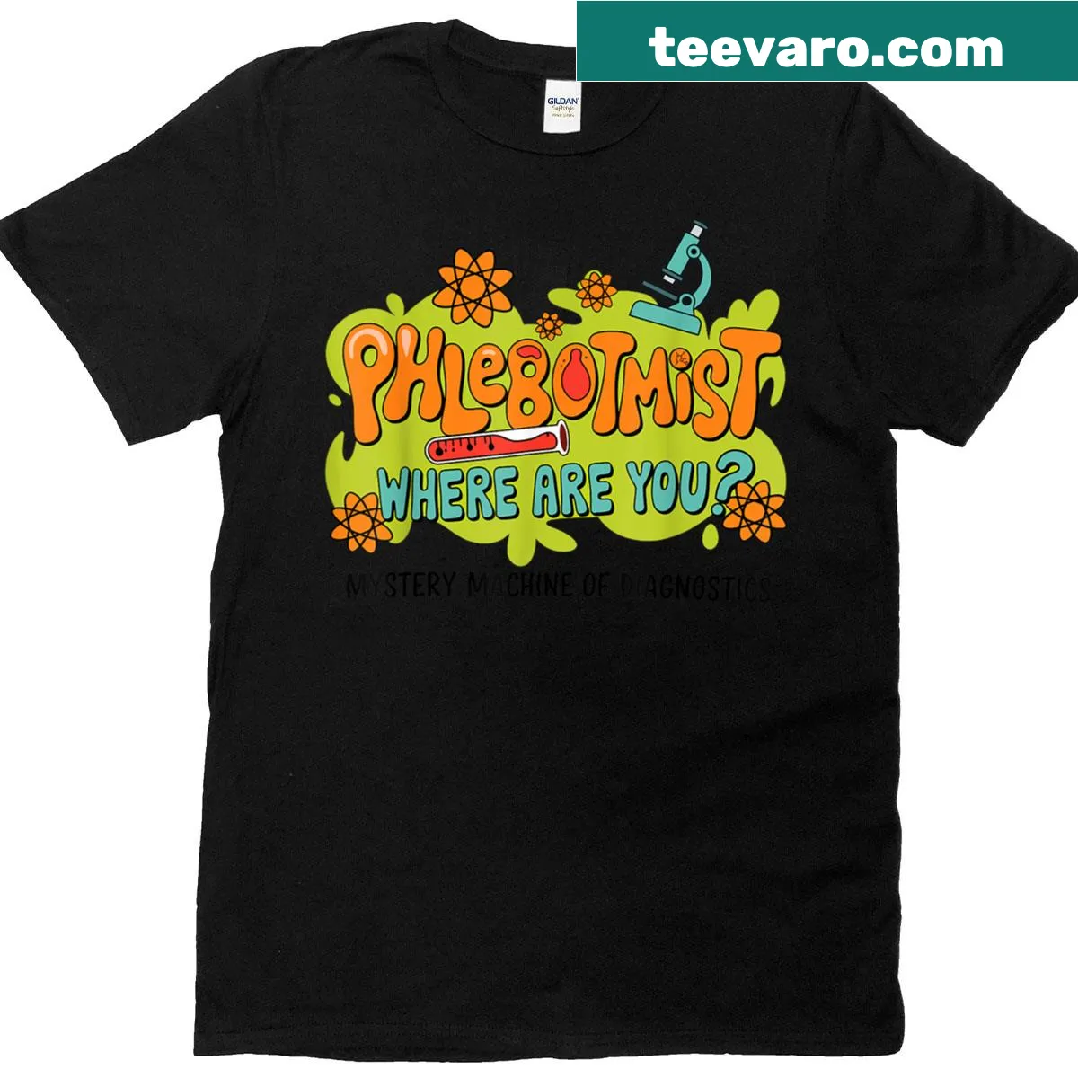 Phlebotomist Lab Week 2025 T-shirt featuring bold typography — on a men's t-shirt