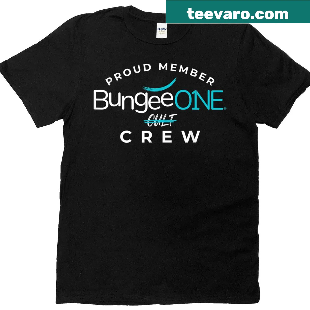 Simple design T-shirt with the words 'Proud Member' prominently displayed — on a men's t-shirt