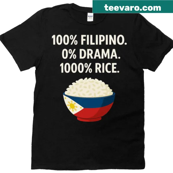 T-shirt featuring a playful rice graphic with '1000 Rice Love' text