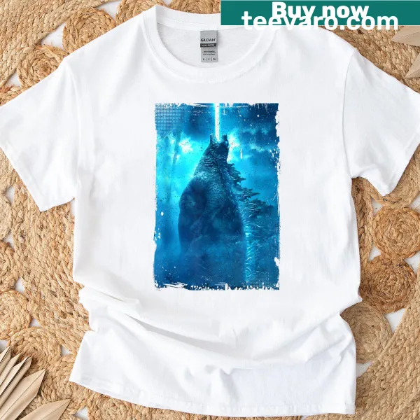 Kaiju-themed retro T-shirt for monster movie fans