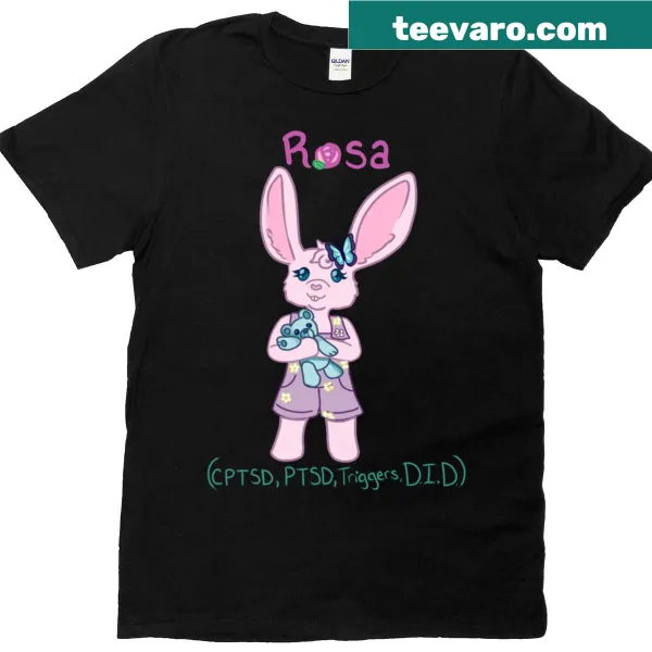 Sentimental t-shirt featuring the name Rosa in elegant typography