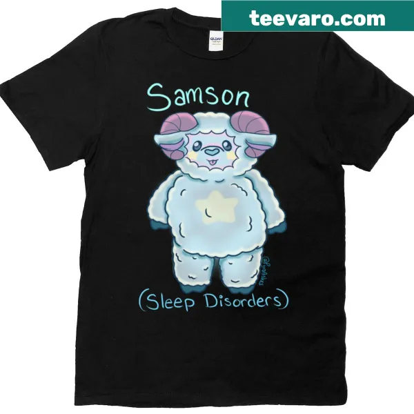 T-shirt with strong silhouette graphic of Samson