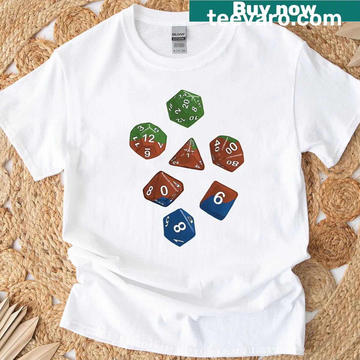 T-shirt featuring the word 'Sapiosexual' with dice graphics — on a men's t-shirt