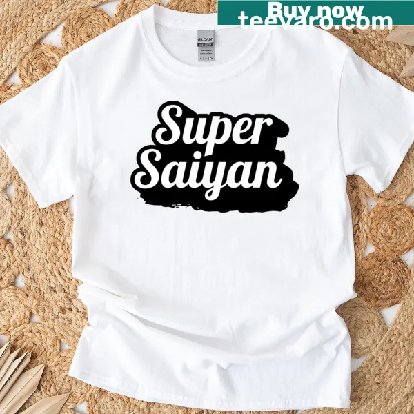 T-shirt featuring a dynamic Super Saiyan illustration