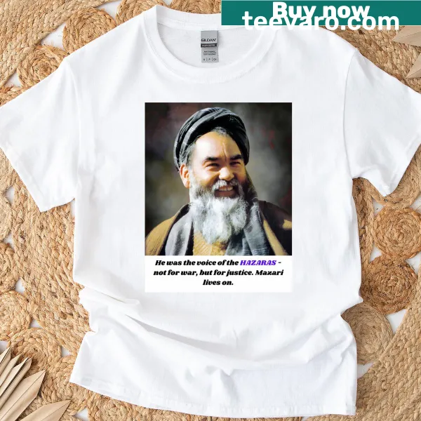 Illustrative tribute design honoring Hazara culture and Mazari